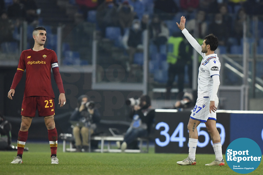 A.S. Roma vs U.C. Sampdoria 19th day of the Serie A Championship