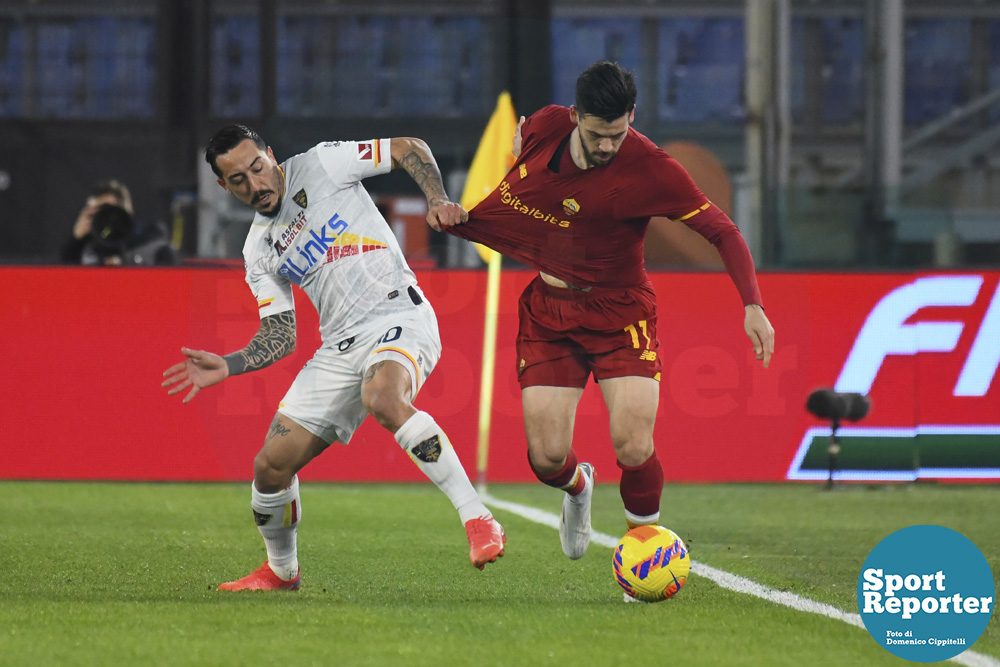 A.S. Roma vs U.S. Lecce eighth finals of Coppa Italia