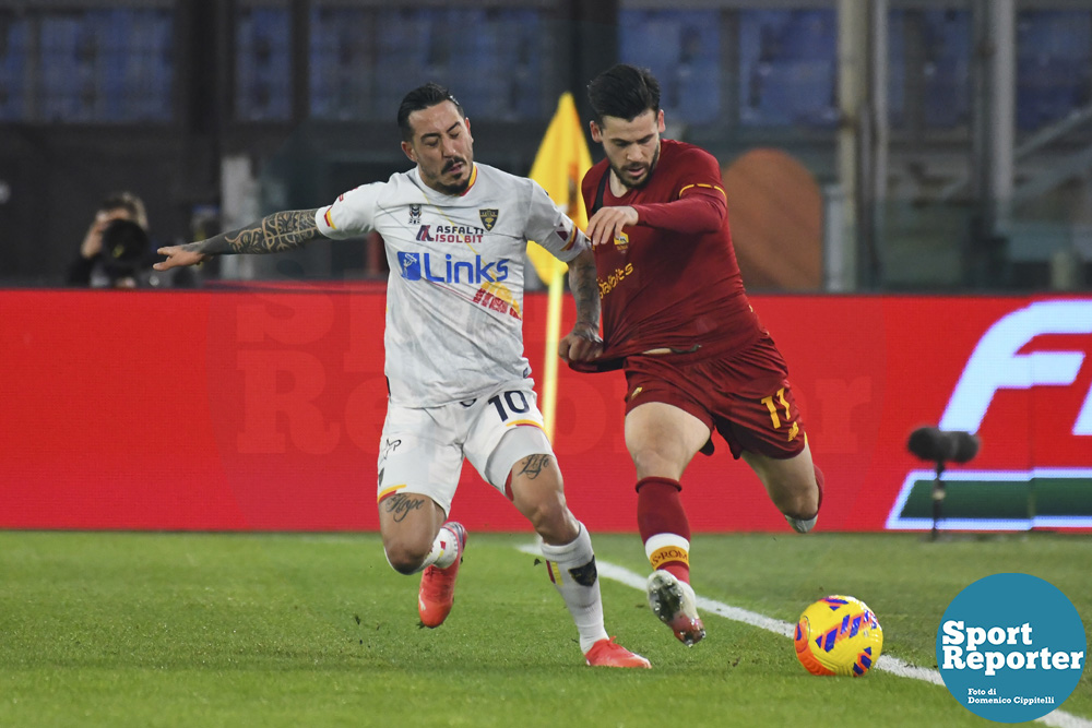 A.S. Roma vs U.S. Lecce eighth finals of Coppa Italia