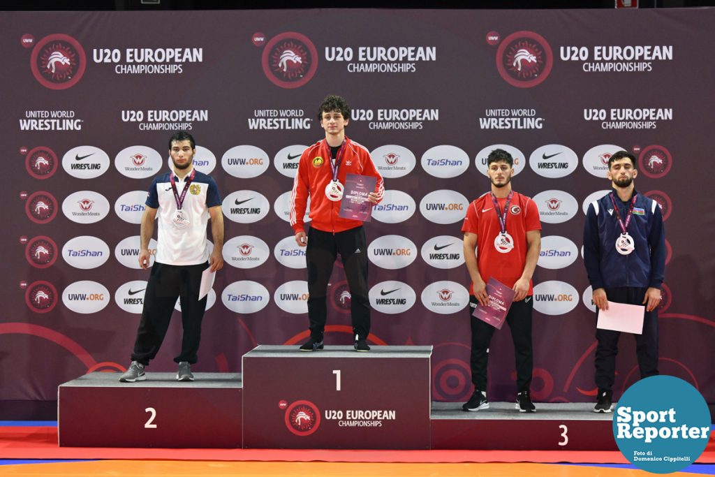 Award Ceremony of Greco-Roman 67kg U20 European Championships - Final
