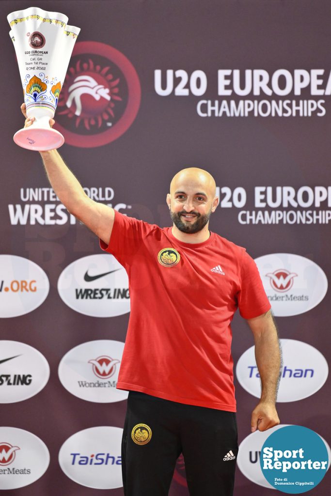 Award Ceremony of Greco-Roman Teams U20 European Championships - Final