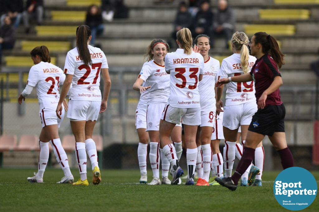 A.S. Roma Women vs Pomigliano Calcio Femminile second leg of the quarterfinal match of the Women's Italian Cup
